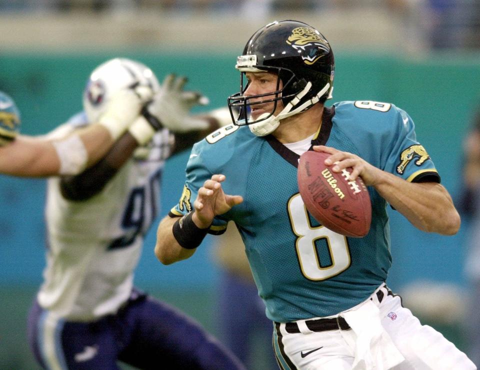 Mark Brunell played quarterback for the Jacksonville Jaguars from 1995-2003.