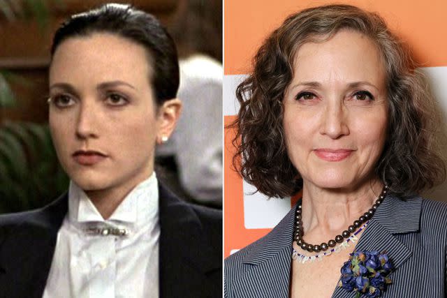 <p>CBS via Getty; Dia Dipasupil/Getty</p> Bebe Neuwirth on Cheers and in 2023