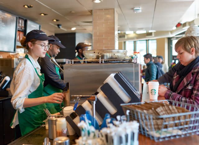 Starbucks worker