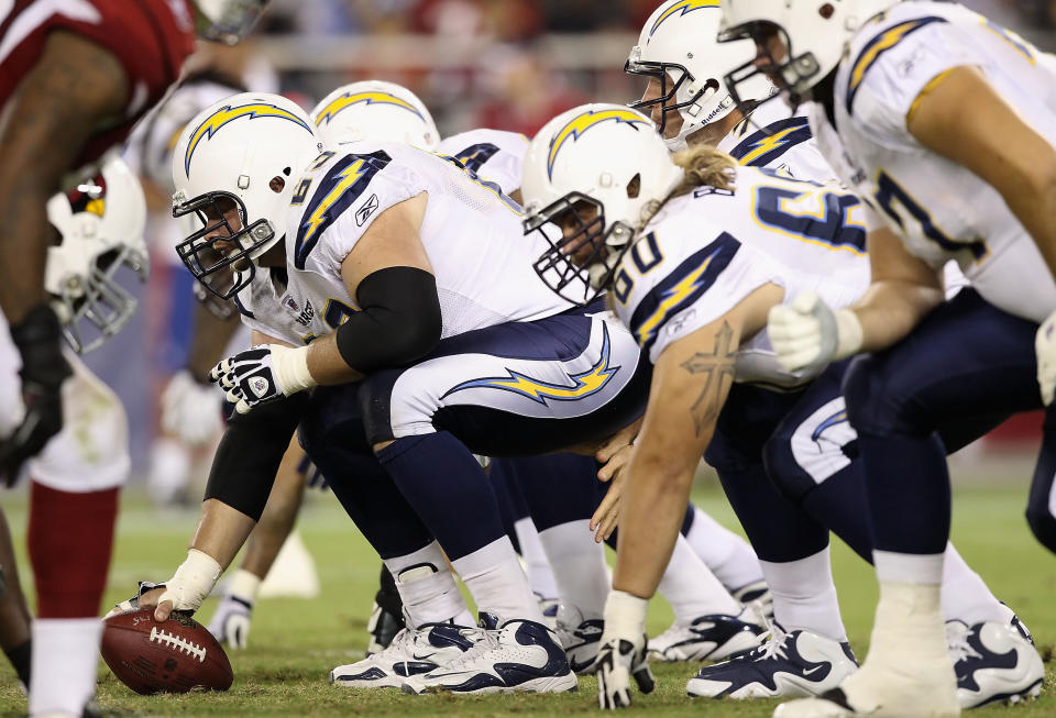 San Diego Chargers center Scott Mruczkowski may be the best example of a true one-year wonder on this team. (Photo by Christian Petersen/Getty Images)