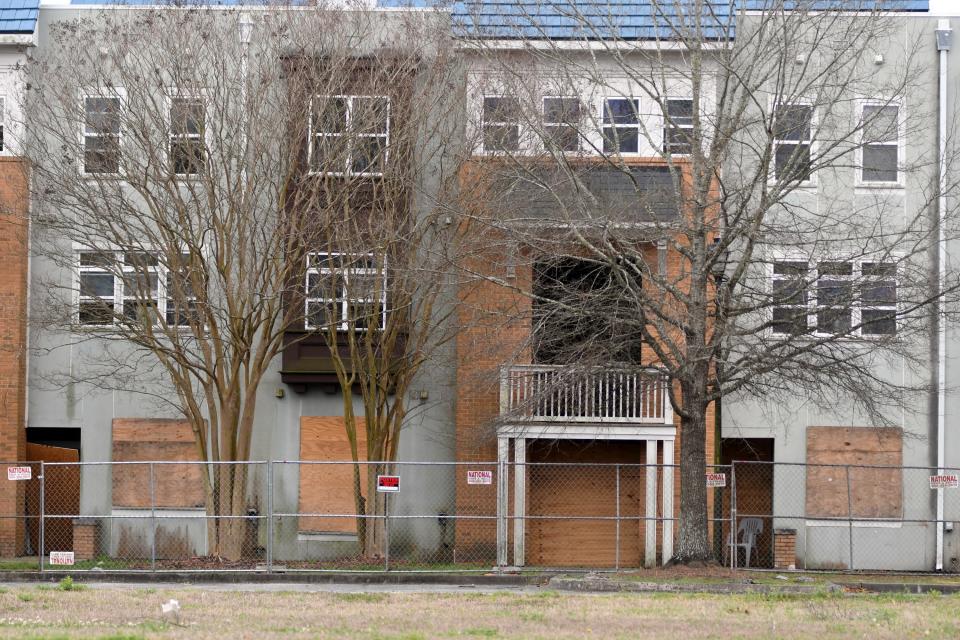 Parts of the Jervay Community remain boarded up in Wilmington, N.C., Saturday, March 12, 2022. The public housing community sustained damage during Hurricane Florence and parts of it have been closed since November 2018.     [MATT BORN/STARNEWS]