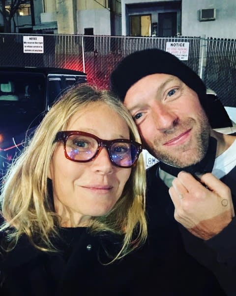 gwyneth paltrow with ex-husband chris martin