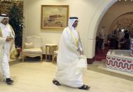 Qatar's Energy Minister Mohammed Saleh Al Sada arrives to a meeting between OPEC and non-OPEC oil producers, in Doha, Qatar April 17, 2016. REUTERS/Ibraheem Al Omari