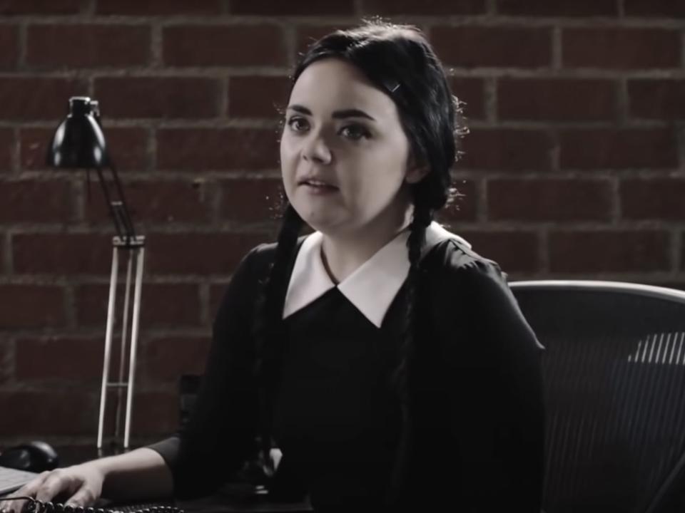 Melissa Hunter as Wednesday Addams.