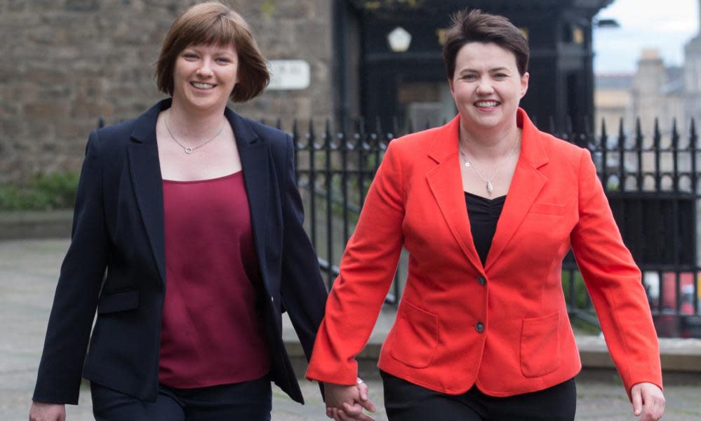 Ruth Davidson (r) and Jen Wilson