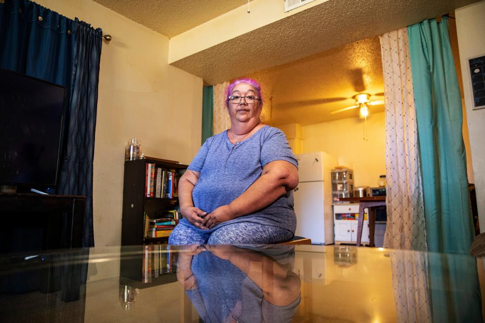 Valeria Lopez has been a tenant of Foxcroft Apartments for roughly a decade. Her unit is in desperate need of repair and has issues with heating and mold in the walls. Lopez said she spent the past two winters without a working heater.