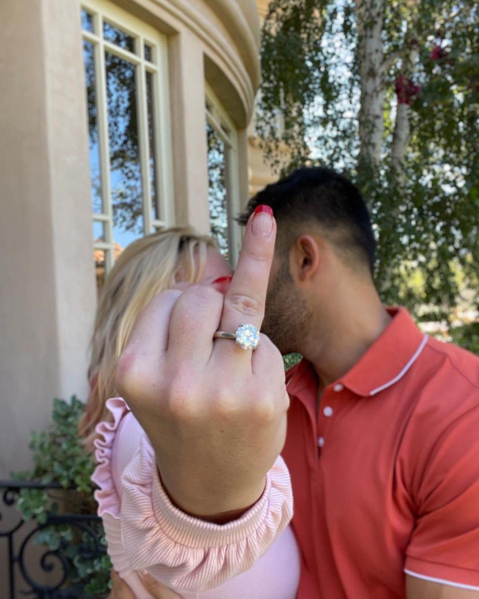 Britney Spears engaged to boyfriend Sam Asghari. Photo: Instagram/samasghari.