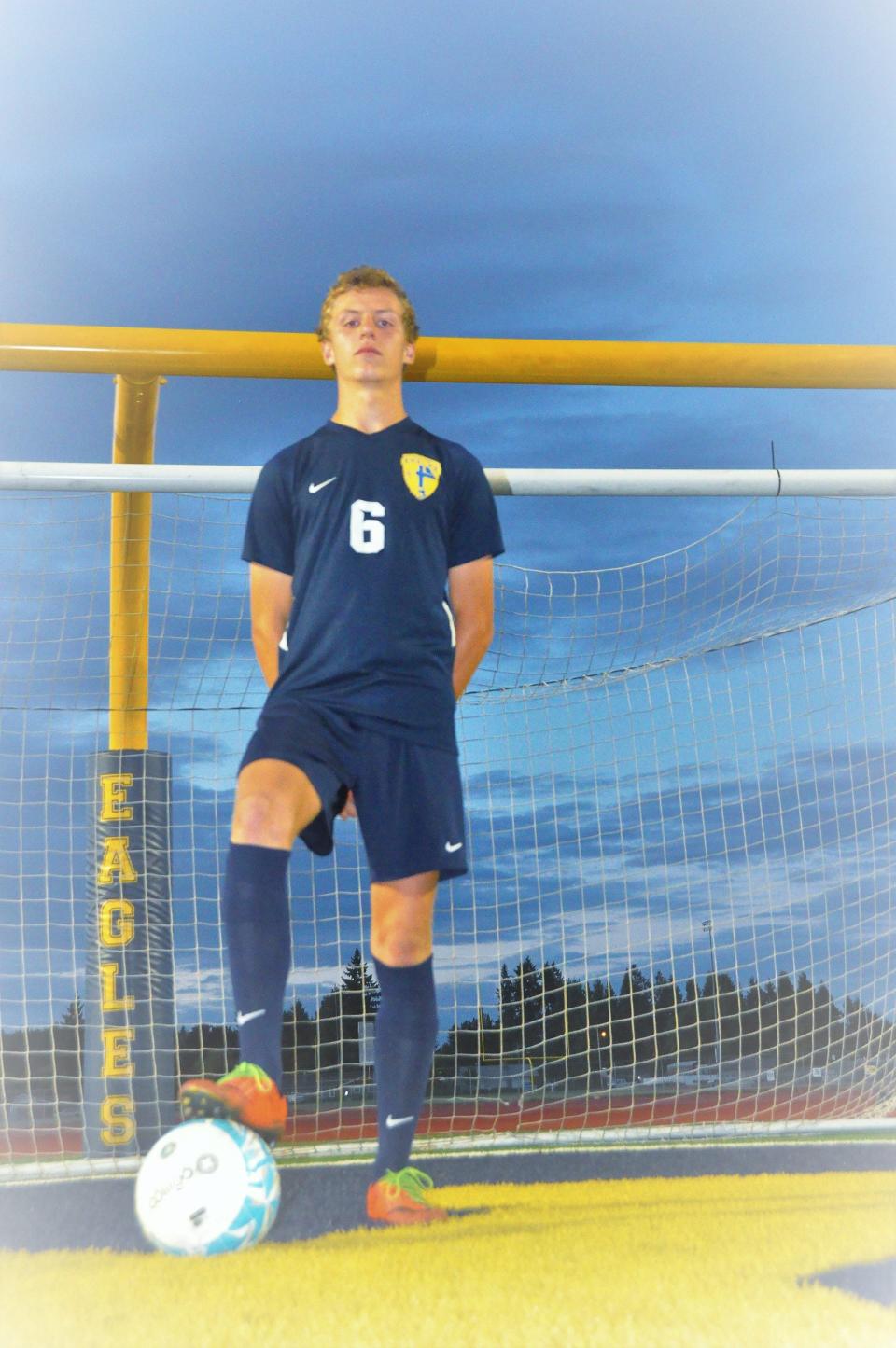 Riley Burns, Stayton boys soccer.