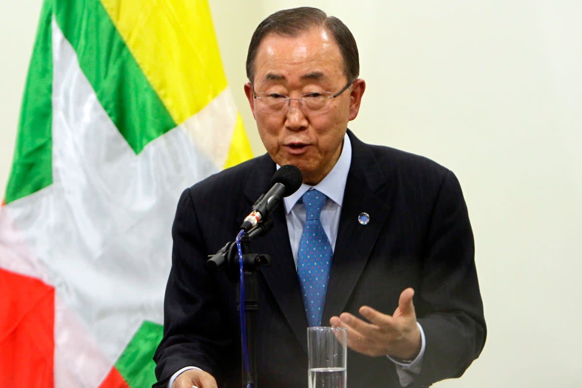 MYANMAR-BAN KI-MOON (AP)