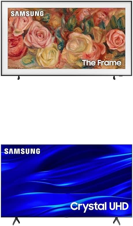 SAMSUNG 55-Inch Class QLED 4K LS03D The Frame Series Quantum HDR Smart TV (QN55LS03D) + 65-Inch Class Crystal UHD 4K TU690T Series HDR Smart TV 