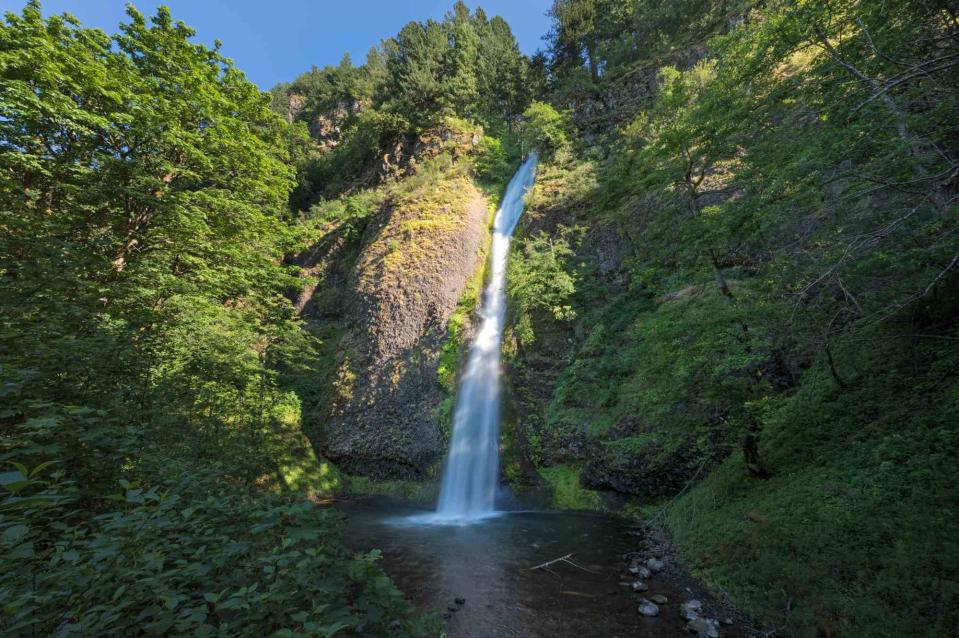 <p>Getty</p> The Horsetail Falls at the Columbia River Gorge, Oregon