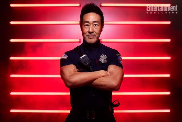 <p>Disney/Justin Stephens</p> Kenneth Choi as '9-1-1' firefighter Howie Han