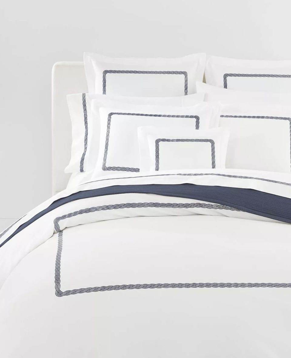 Lauren Ralph Lauren Spencer Cable Embroidery Duvet Cover