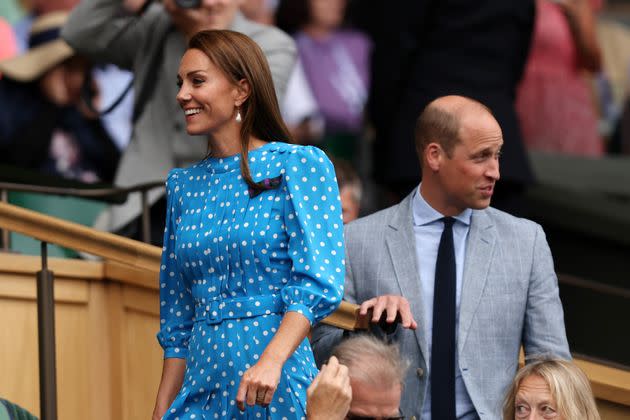 The Duke and Duchess of Cambridge are seen in the Royal Box on July 5. (Photo: Julian Finney via Getty Images)