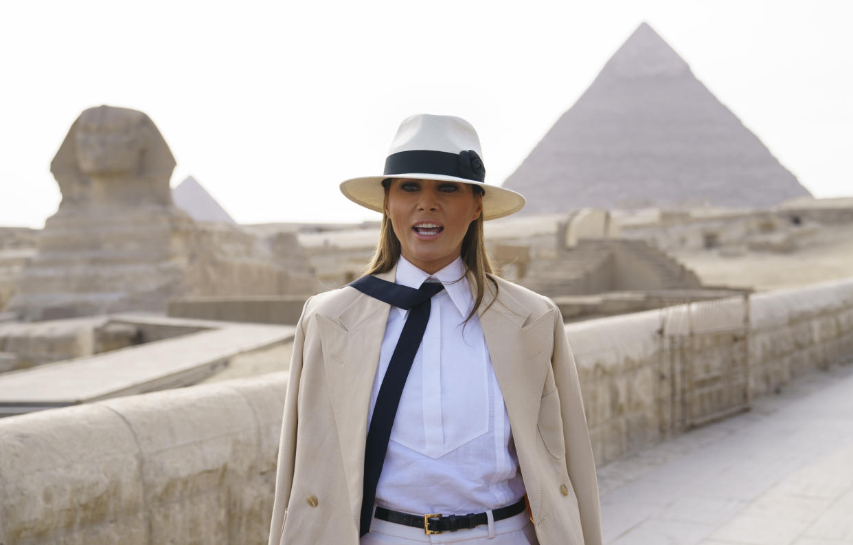 <em>Interview – Melania Trump gave the interview during her tour of Africa (Picture: AP/Carolyn Kaster)</em>