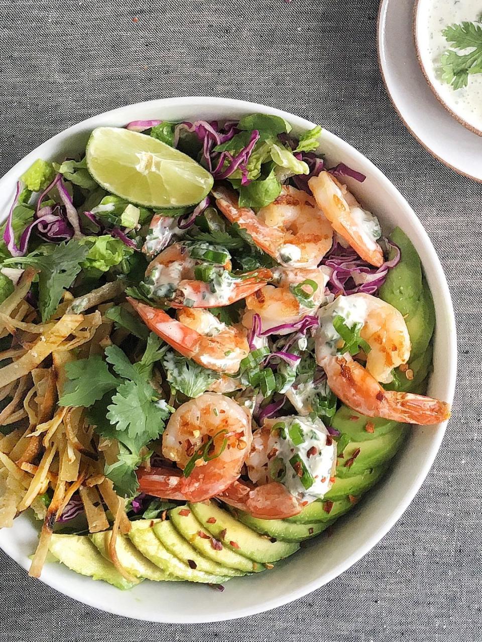 Grilled Shrimp Taco Bowl