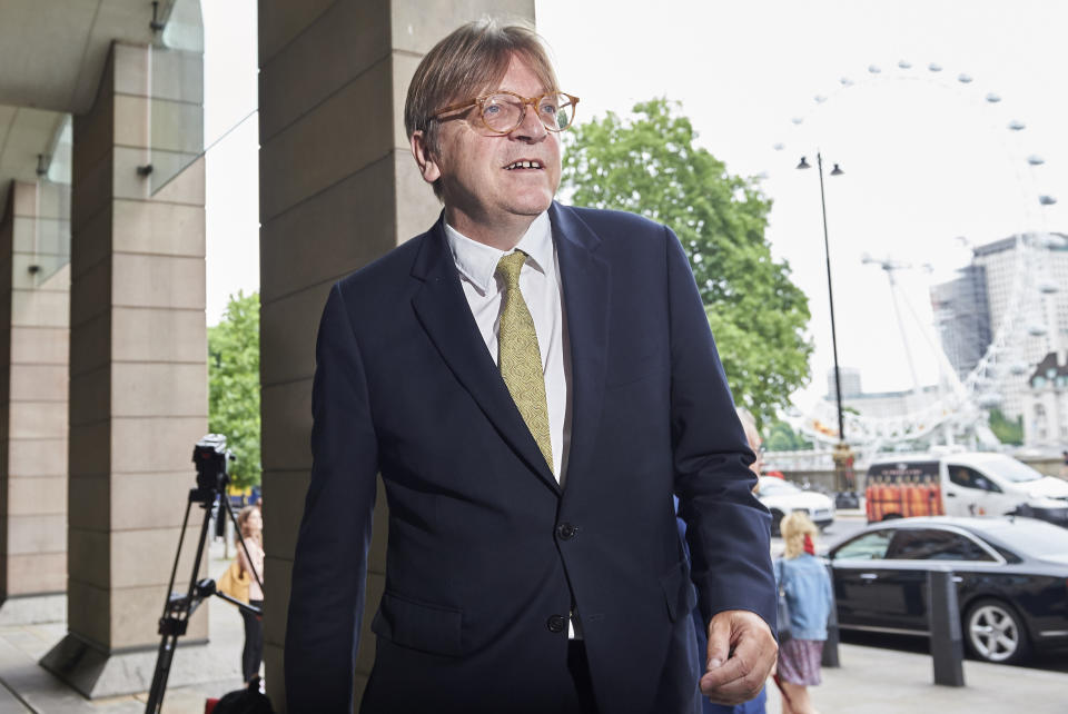 Guy Verhofstadt visited Westminster earlier this year to discuss Brexit issues such as the ‘settled status’ scheme (Getty)