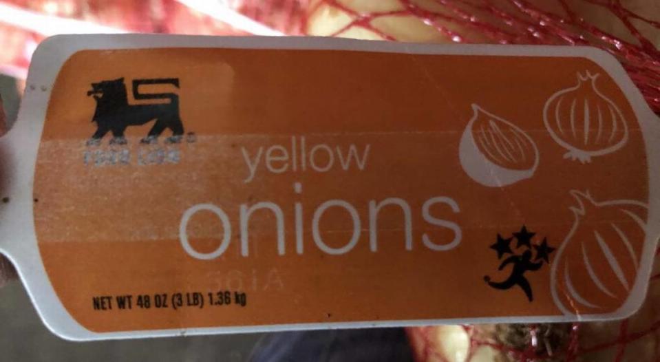 Food Lion store brand onions