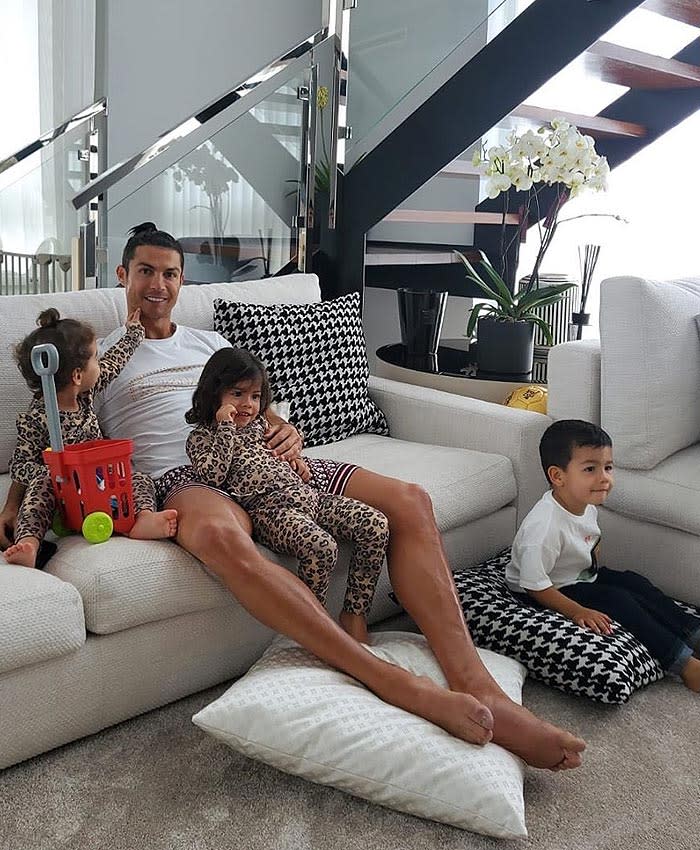 Cristiano Ronaldo en casa