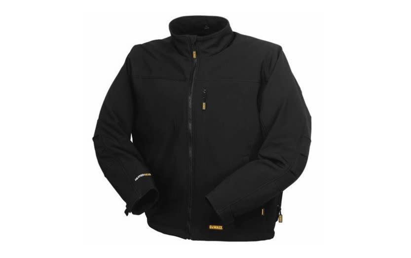 Buy the <a href="https://www.amazon.com/DEWALT-DCHJ060C1-L-Black-Heated-Jacket/dp/B00CIM7YQG/ref=sr_1_1?ie=UTF8&amp;keywords=heated+jacket&amp;qid=1415811029&amp;sr=8-1&amp;tag=thehuffingtop-20" target="_blank">DeWalt heated jacket</a>&nbsp;starting at $194.&nbsp;