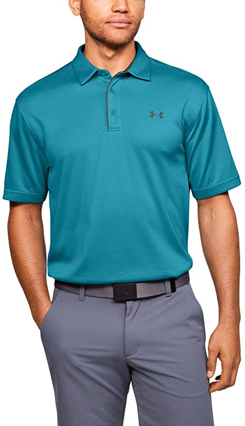 <p>From the driving range to Sunday lunch, this shirt has Dad all covered in the style department and will keep him cool when playing outside. </p> <p><strong>Buy It: $29.99 and up; <em><a href="https://www.amazon.com/Under-Armour-Royal-Graphite-Small/dp/B07TJ9VJYM/ref=as_li_ss_tl?th=1&linkCode=ll1&tag=slgolfgiftsfordadkyarborough0620-20&linkId=594073eddfd9bf2215487f5503023cd3&language=en_US" rel="nofollow noopener" target="_blank" data-ylk="slk:amazon.com;elm:context_link;itc:0;sec:content-canvas" class="link ">amazon.com</a></em></strong></p>