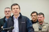 FBI special agent Greg Bretzing speaks during a press conference on January 27, 2016 at the Harney County Chamber of Commerce in Burns, Oregon