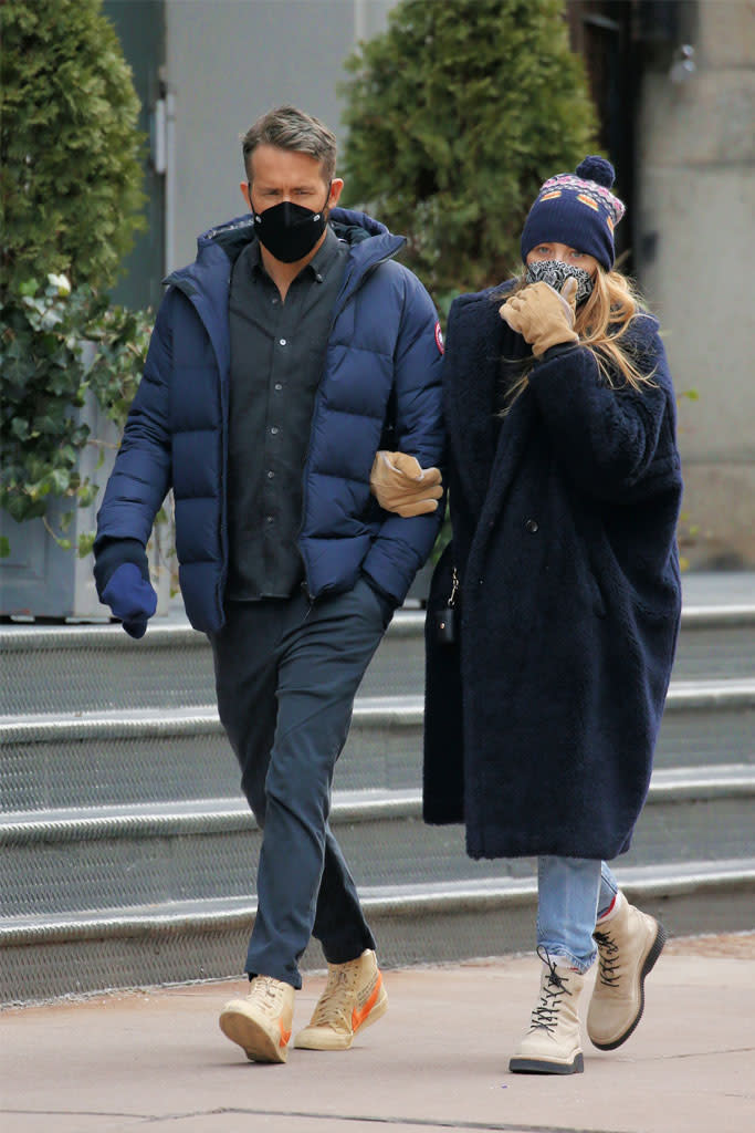 Blake Lively and Ryan Reynolds out and about in New York. - Credit: Splash