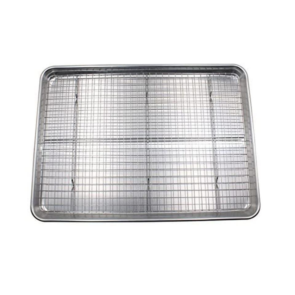 Checkered Chef Baking Sheet with Wire Rack Set