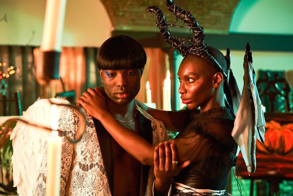 UK. Paapa Essiedu and Michaela Coel  in ©HBO new series: I May Destroy You (2020) .  Plot: The question of sexual consent in contemporary life and how, in the new landscape of dating and relationships, we make the distinction between liberation and exploitation.  Ref:  LMK106-J6949-051120 Supplied by LMKMEDIA. Editorial Only. Landmark Media is not the copyright owner of these Film or TV stills but provides a service only for recognised Media outlets. pictures@lmkmedia.com