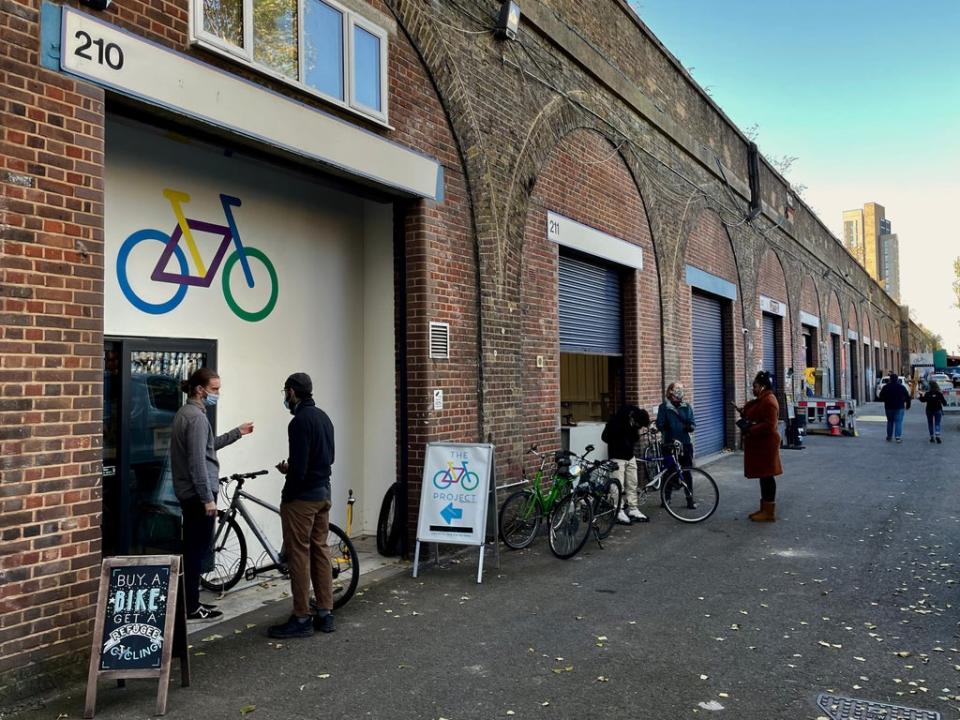 The Bike Project is based in Deptford, with its workshops under the red-brick railway arches (Sean Russell)