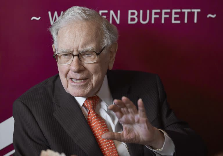 Warren Buffett, en una de las reuniones anuales de accionistas de Berkshire Hathaway