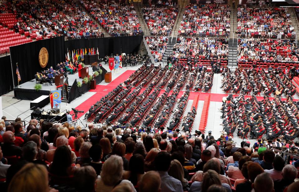 Ready to Wreck 'Em Graduated Red Raiders walk the stage in Texas Tech