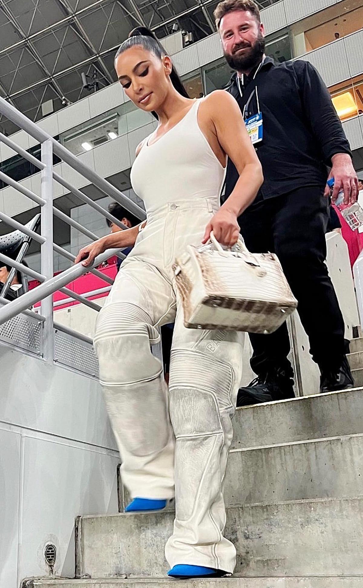 Kim Kardashian Carries Bag Painted by North West: First Picture