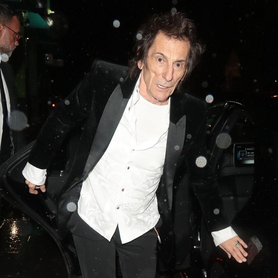 Ronnie Wood was also in attendance