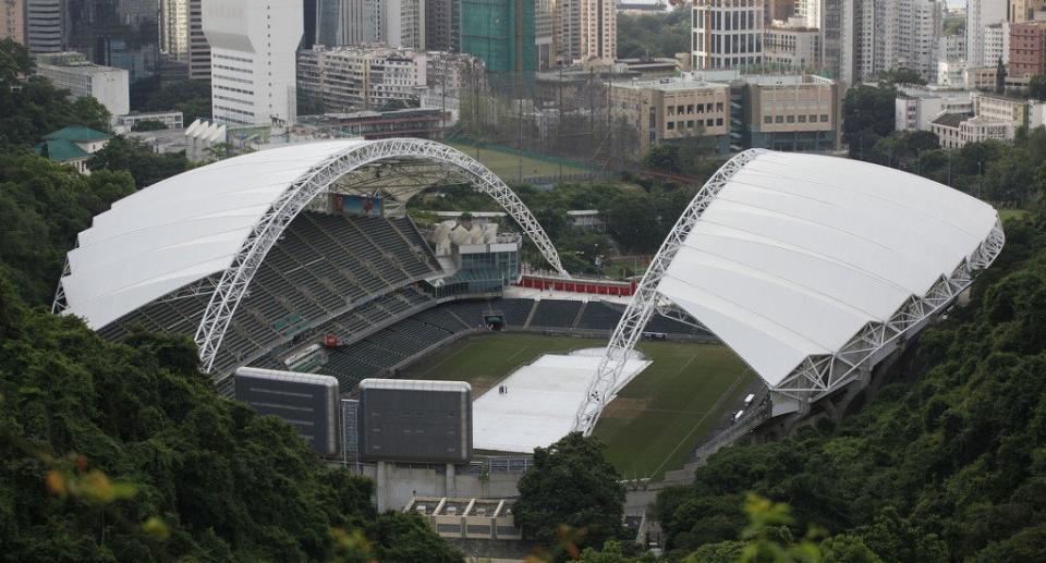 香港擁有一個國際級大型賽事標準足球場 - 「香港大球場」，過去有多個足球大國在大球場亮相。(圖:微博)