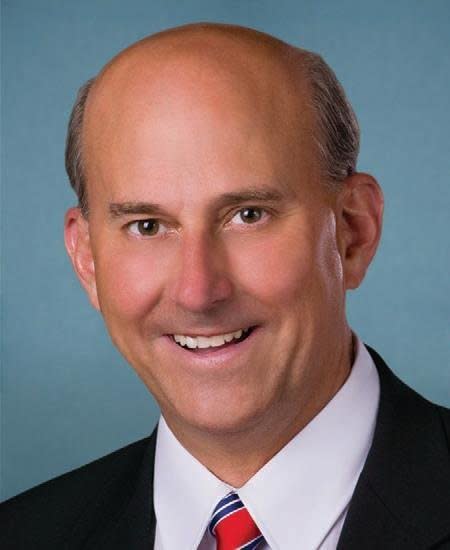 "I wish to God she had had an m-4 in her office, locked up so when she heard gunfire, she pulls it out ... and takes him out and takes his head off before he can kill those precious kids," Gohmert said of slain principal Dawn Hochsprung on <a href="http://www.huffingtonpost.com/2012/12/16/louie-gohmert-guns_n_2311379.html"><em>Fox News Sunday</em></a>. He argued that shooters often choose schools because they know people will be unarmed. 