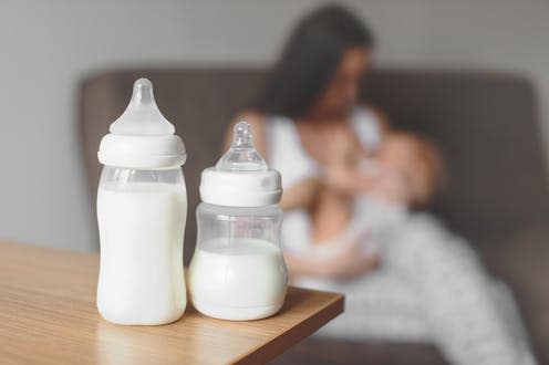   <span class="attribution"><a class="link " href="https://www.shutterstock.com/image-photo/bottles-breast-milk-on-background-mother-1032775489" rel="nofollow noopener" target="_blank" data-ylk="slk:Evso/Shutterstock;elm:context_link;itc:0;sec:content-canvas">Evso/Shutterstock</a></span>