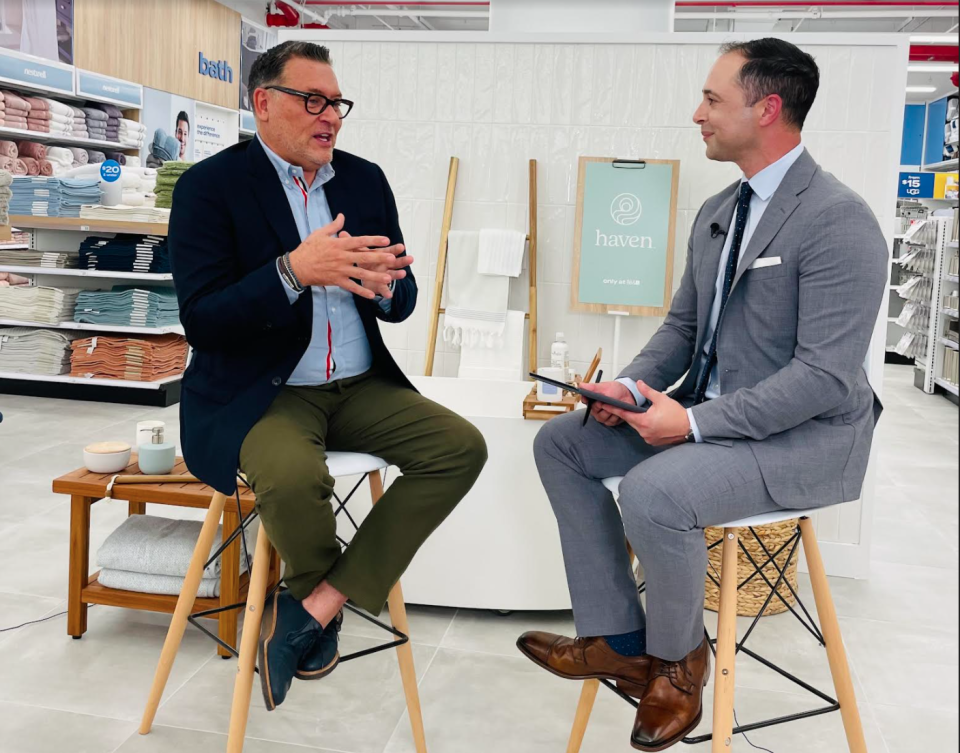 Bed Bath & Beyond CEO Mark Tritton talks with Yahoo Finance anchor Brian Sozzi inside the retailer's newly remodeled New York City flagship store.