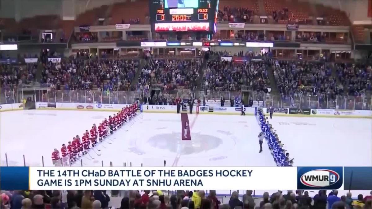 The 14th CHaD Battle of the Badges hockey game is 1 p.m. Sunday at SNHU