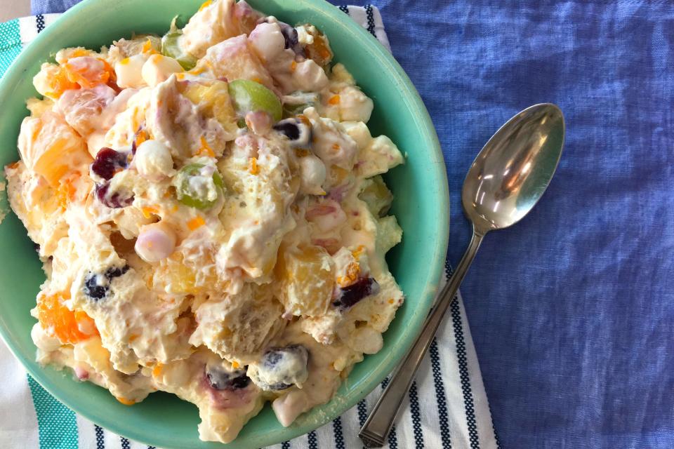 Creamy Overnight Fruit Salad