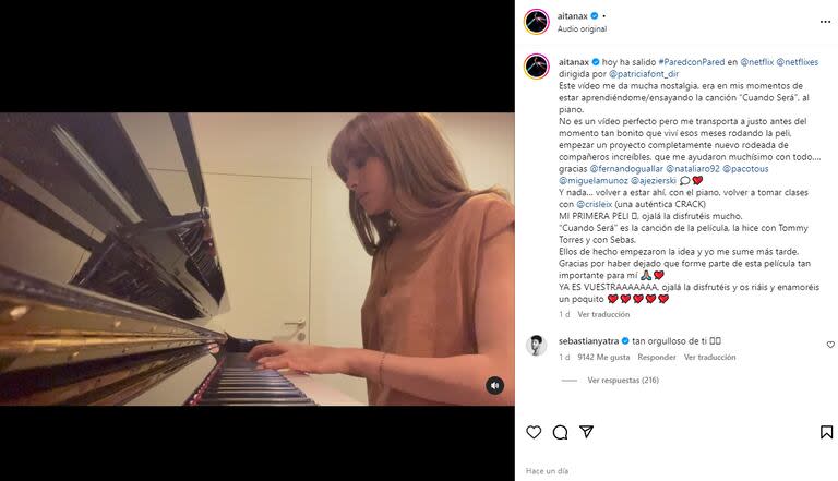 Aitana incluyó una canción propia en la película