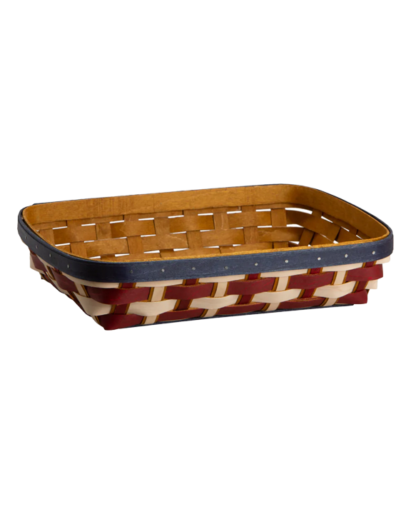 <p><strong>Longaberger</strong></p><p>longaberger.com</p><p><strong>$128.00</strong></p><p><a href="https://longaberger.com/collections/baskets/products/americana-rectangle-serving-basket-set-with-free-protector" rel="nofollow noopener" target="_blank" data-ylk="slk:Shop Now" class="link ">Shop Now</a></p><p>Show off your patriotic side with this red, white and blue serving basket. Use it as a bread basket for dinner, fill it with napkins and silverware for a barbecue or throw a bag of chips in it—the options are endless! For an extra personal touch, the bottom of each basket features the maker's initials and the date it was created. </p>