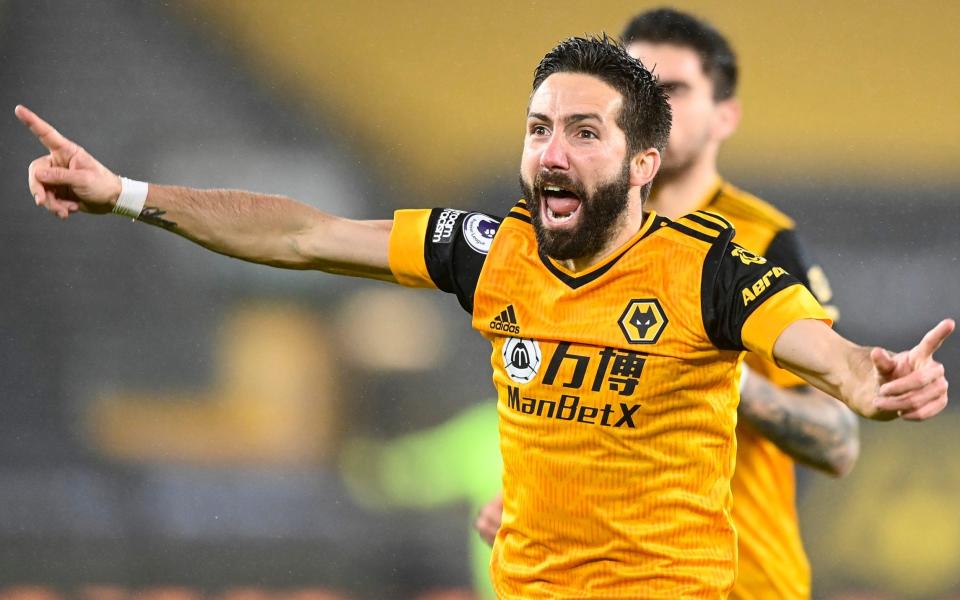 Joao Moutinho celebrates - KEVIN QUIGLEY