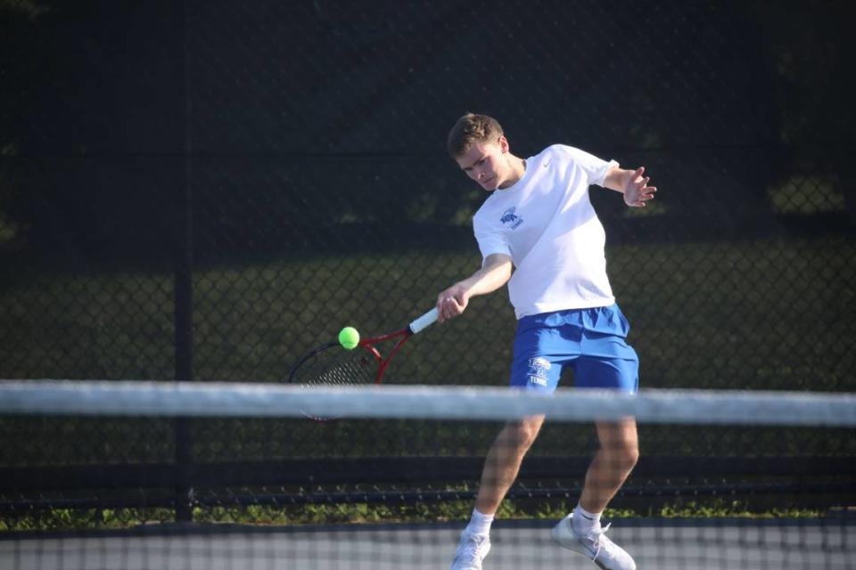 LCA’s Will Howell, who won the 11th Region boys’ doubles title in 2022, took the 2024 11th Region boys’ singles championship.
