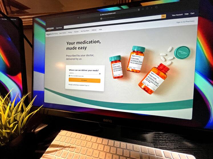 NOV. 19, 2020 - The new Amazon Pharmacy offers customers convenience and potentially lower prices. But experts warn that users could be jeopardizing their privacy. (Jerome Adamstein / Los Angeles Times)
