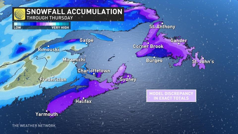 Atlantic snow outlook