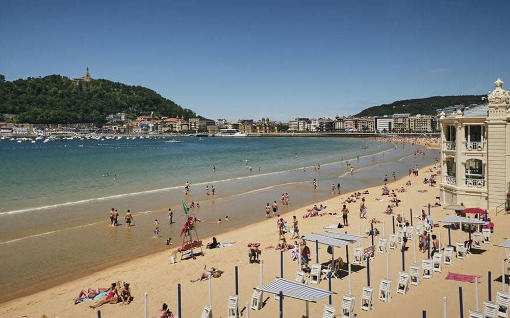 San Sebastian's La Concha beach