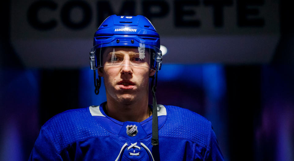 Marner is leading the NHL in primary points this season. (Getty)