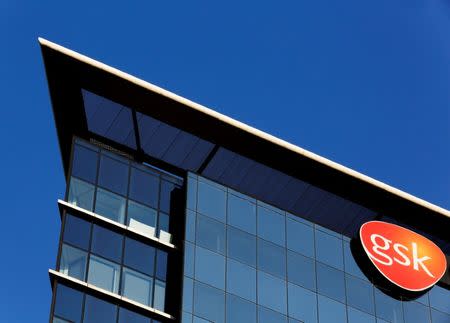 FILE PHOTO: The GlaxoSmithKline building is pictured in Hounslow, west London June 18, 2013. REUTERS/Luke MacGregor/File Photo