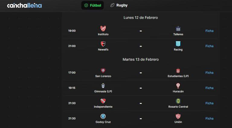 Canchallena es el sitio que ofrece estadísticas y datos de todos los partidos de la Copa de la Liga